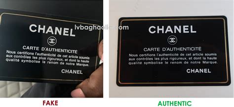 chanel boy fake vs real|authenticity card chanel.